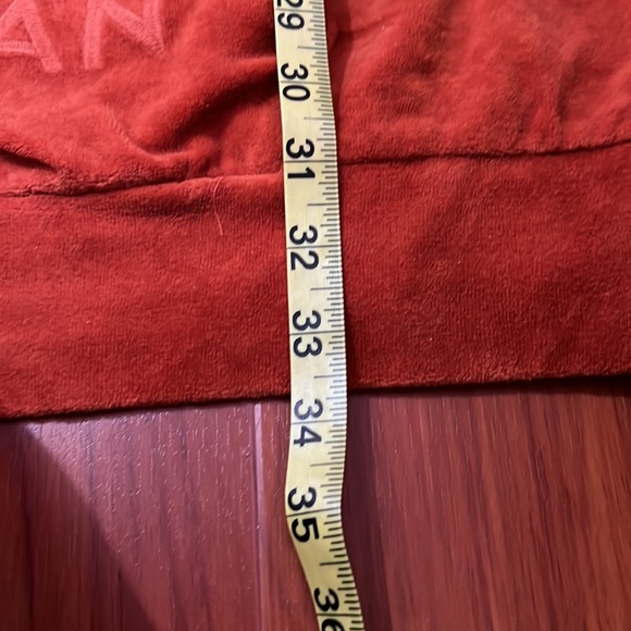 Boohoo•Orange Quarter Zip Sweater Embroidery Sz 10! - Picture 9 of 10